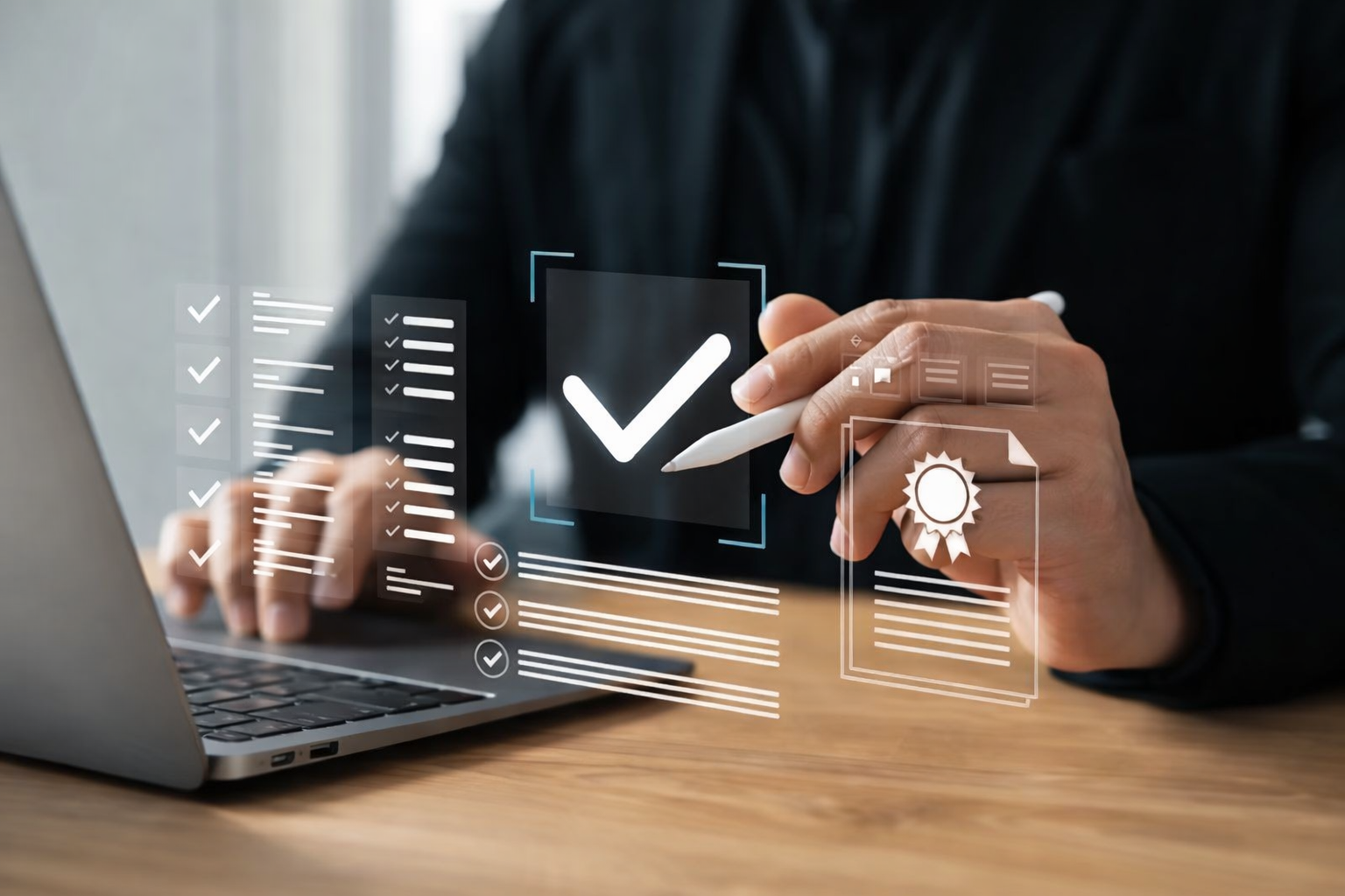 Search ranking analytics displayed on screens in a modern office